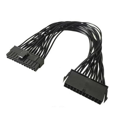 Αρσενικό σε θηλυκό PSU 24pin ATX καλώδιο επέκτασης τροφοδοσίας ηλεκτρικής ενέργειας για μητρική πλακέτα υπολογιστή