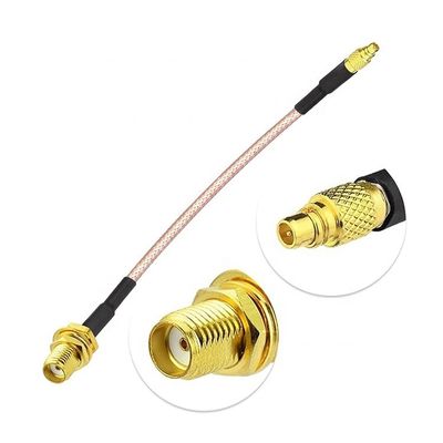RG316 Pigtail SMA θηλυκό προς ευθεία MMCX αρσενικό ραδιοσυχνοποιημένο ραδιοσυχνοποιημένο συσσωρευτικό καλώδιο επέκτασης κεραία