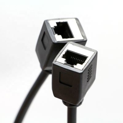 Προσαρμογή 1M 2M 3M Cat5 RJ45 8P8C Female Socket To RJ45 Female Socket Lan Ethernet Δικτυακό Καλώδιο