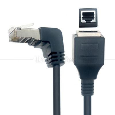 OEM STP UTP 90 μοίρες δεξιά γωνία RJ45 8P8C αρσενικό προς RJ45 θηλυκό Socket Cat5e καλώδιο Ethernet