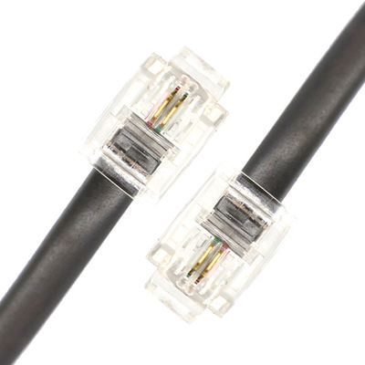 Προσαρμοσμένο 1M 2M 3M Shield Intercom Cat3 RJ11 6P2C