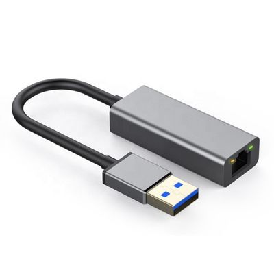 Υπερήλεκτη ταχύτητα 1000Mbps Metal Shell USB 3.0 σε Gigabit RJ45 Ethernet Adapter