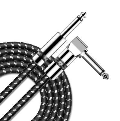 OEM 3M 1/4 ίντσες 6.3mm TS Jack Right Angle Μουσικό όργανο μπάσο ενισχυτής Πεντάλ κιθάρα Patch καλώδιο