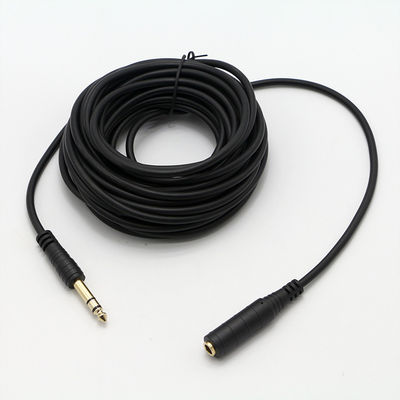 OEM 3M Χρυσό 6.35mm Jack 1/4 ιντσών TRS αρσενικό έως 1/4 ιντσών TRS θηλυκό Audio Patch Jack Stereo Cable