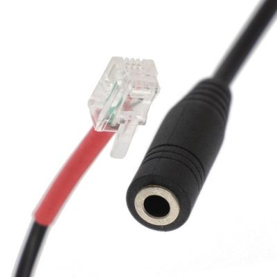 RJ9 RJ10 σε θηλυκό 3.5mm CTIA Plug Audio Jack Headset Adapter Cable για τηλέφωνο γραφείου