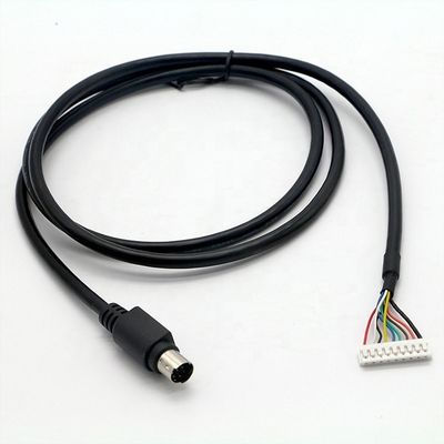 Προσαρμοσμένο S Video 8 PIN Mini DIN σε 9 PIN JST Connector PC Καλώδιο ελέγχου κινητήρα