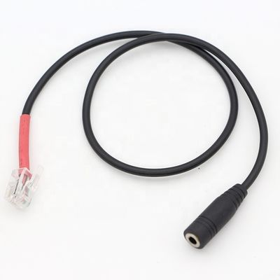 RJ9 RJ10 προς θηλυκό 3.5mm CTIA Plug Audio Jack Headset Adapter Cable