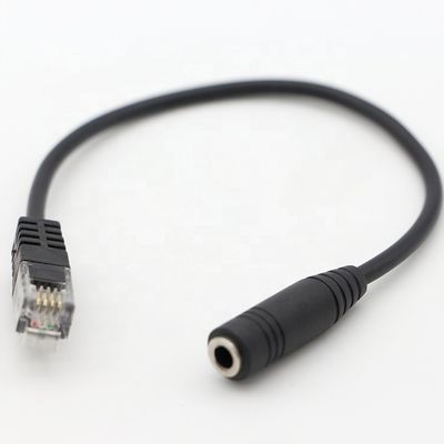 OEM RJ9 RJ10 σε θηλυκό 3.5mm CTIA Plug Audio Jack Headset Adapter Cable για τηλέφωνο