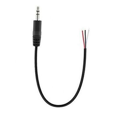 TRS 2 Pole Stereo Audio Jack 3,5mm αρσενικό Plug to Stripped Καθαρό καλώδιο ανοιχτό καλώδιο