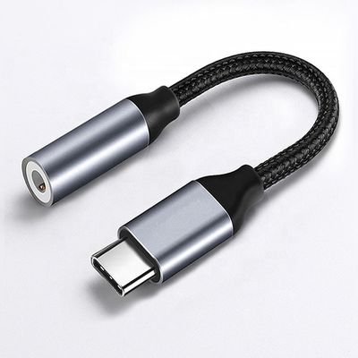 Υψηλής συμβατότητας DAC USB τύπου C σε AUX 3.5mm Ακουστικό καλώδιο προσαρμοστή για Samsung Pixel Google Phone