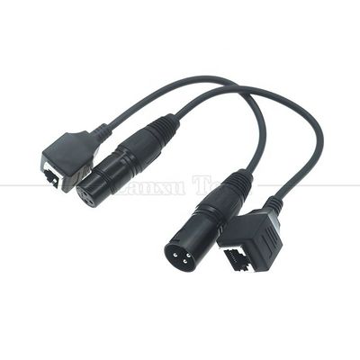 XLR 3 πιν πόλοι αρσενικό θηλυκό σε RJ45 θηλυκό Cat5 Δίκτυο Ethernet Adapter καλώδιο για Led Audio DMX CON ελεγκτή