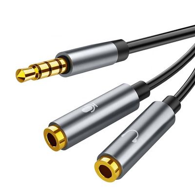 1 ανδρικό σε 2 γυναικείο ακουστικά Y Splitter 3.5mm Jack Audio Splitter Cable