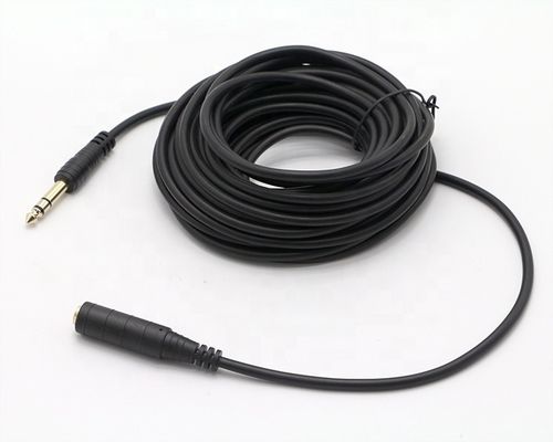 ΕΠΙΧΡΩΤΗΣΗ Χρυσός σύνδεσμος 6.35mm Jack 1/4 ίντσες TRS αρσενικό έως 1/4 ίντσες TRS θηλυκό καλώδιο στερεοφωνικού jack