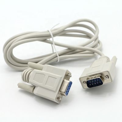 Άντρας προς θηλυκό DB9 RS232 9 Pin Straight Through Extension Serial Data Cable