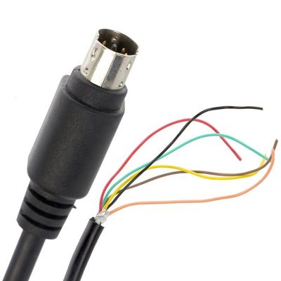 Προσαρμογή 6 7 8 PIN MINI DIN σε Pigtail Ανοιχτό καλώδιο καλωδίου