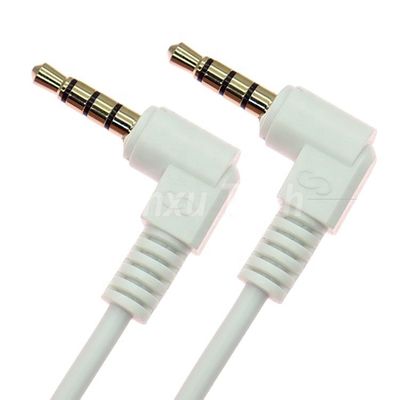 90 μοίρες γωνία αρσενικό προς αρσενικό 3.5mm 3 4 πόλους TRS TRRS Μονομικροφώνου Στερεο ήχου Jack Patch Adapter καλώδιο για ακουστικά