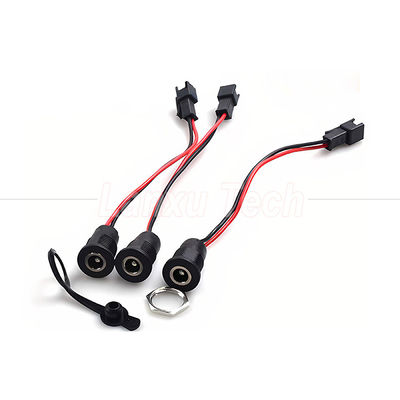DC 022 5.5x2.1mm 5.5x2.5mm Γυναικεία πρίζα πριονισμένη στο JST SM 2 Pin Connector Cable