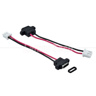 Αδιάβροχη USB τύπου C γυναικεία πρίζα 2 Pin 4 Pin PH 2.0 XH 2.54 SH1.0 VH ZH MX καλώδιο σύνδεσης