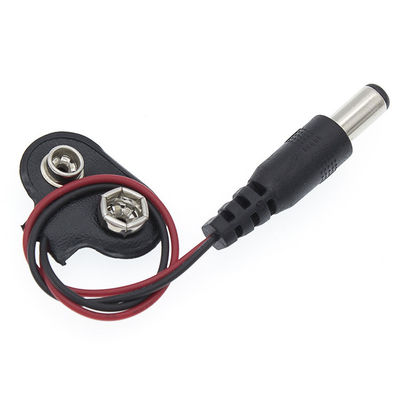 9V μπαταρία Snap Clip Connector To DC Male 5.5x2.1mm Barrel Jack Καλώδιο ρεύματος για καλώδια μπαταρίας