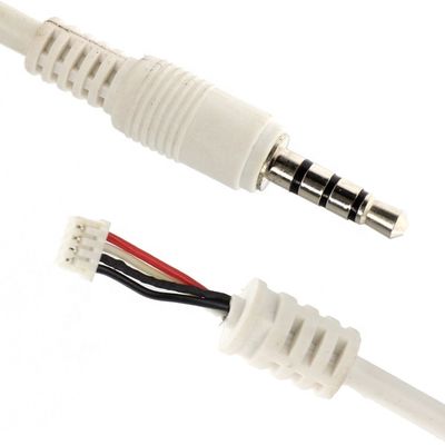 Προσαρμοσμένο λευκό 3.5mm TRRS Audio DC Jack για σύνδεσμο JST 2.0mm 2.54mm Pitch Assembly Cable
