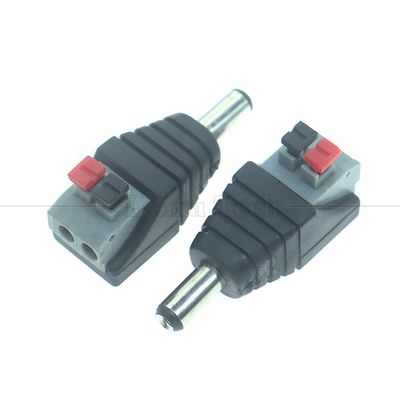 5V 12V άλυτο κουμπί πίεσης DC 5.5*2.1mm αρσενικό θηλυκό βαρέλι Jack σε 2p καλώδια καλώδιο καλώδιο σύνδεσμος για κάμερα LED Strip