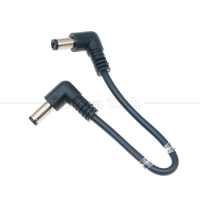 12V 24V αρσενικό προς αρσενικό DC Angle Plug Jack Connector 5.5*2.1mm Καλώδια επέκτασης τροφοδοσίας