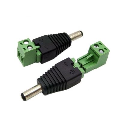 Χωρίς έλξη Εισαγωγή αρσενικό Γυναίκα 2.1 X 5.5mm DC Jack Connector Power Terminal Plug Adapter για LED Strip CCTV Camera