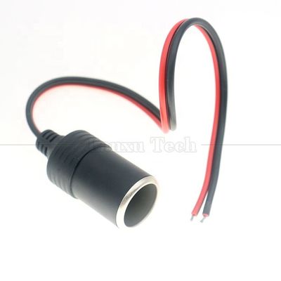 12V 24V 10A 18AWG συνεχής ρεύμα αυτοκινητοκινητήρα αναπτήρα τσιγάρων θηλυκή πρίζα πρίζα ηλεκτρικού προσαρμογέα καλώδιο επέκτασης
