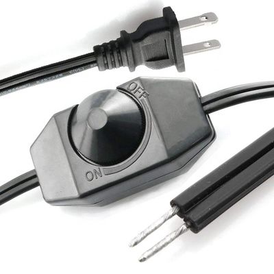 1.8m περιστρεφόμενο κουμπί ρυθμιζόμενο LED dimmer διακόπτη ελεγκτή καλώδιο ρεύματος για λάμπα LED ταινία
