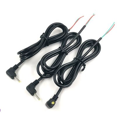 Προσαρμοσμένο 90 βαθμών γωνία DC βαρέλι Jack 2.5x0.7mm για να απογυμνωθεί καλωδιωμένο γυμνό καλώδιο