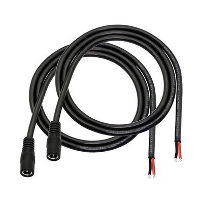 Άντρας Γυναίκα DC Barrel Jack 2.1x5.5mm Socket Connector για να ανοίξετε γυμνό καλώδιο Pigtail Power Charger Cable