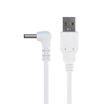 Λευκό Μαύρο 90 μοίρες γωνία 5.5x2.1mm 5.5x2.5mm 1.35x3.5mm USB σε DC καλώδιο ρεύματος