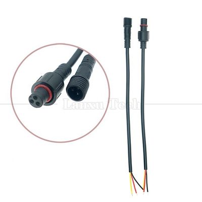 Αδιάβροχο IP67 IP68 αρσενικό θηλυκό 2 3 4 5 6 7 8 Pin M12 καλώδιο για LED