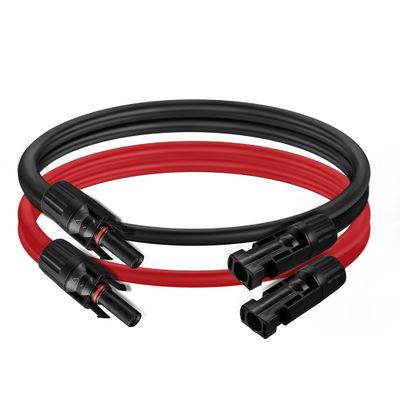 10AWG 6mm Αδιάβροχο Ηλιακό Καλώδιο Ηλιακό Πανέλιο Διορθωτής Σύρματος Ηλιακό Καλώδιο Επέκτασης με Γυναικεία και Ανδρικά Συνδέτες