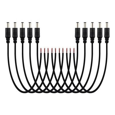 DC 2.1x5.5mm αρσενικό θηλυκό συνδετήρα δοχείο πρίζας για να ανοίξει DC Pigtail καλώδιο ρεύματος
