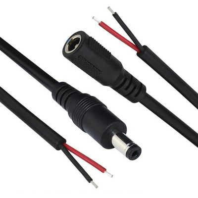 12V DC Barrel Jack 5.5x2.1mm 5.5x2.5mm 3.5x1.35mm αρσενικό θηλυκό πρίζο για να ανοίξει Pigtail DC καλώδιο ηλεκτρικής ενέργειας