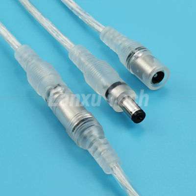 Αδιάβροχο αρσενικό προς θηλυκό DC.5x2.1mm Barrel Jack Power Extension Cable για LED Strip Lamp Bulb Light