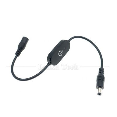 12V αρσενικό προς θηλυκό 5.5x2.1 βαρέλι Jack DC Power Led Dimmer Switch Cable για φως LED
