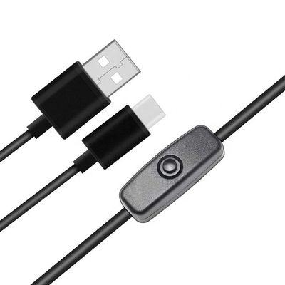 1m 5V 3A καλώδιο USB τύπου C με διακόπτη ON OFF για Raspberry Pi