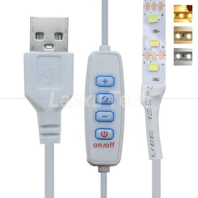 5V έξοδος Stepless Dimming ON OFF Switch USB καλώδιο σκούρωσης για λαμπτήρα LED