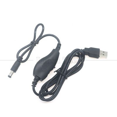 5V USB σε DC 5.5x2.1mm 12V Έκδοση Διαφάνεια Ελέγχου Ρυθμίσιμο Dimmer on off Καλώδιο διακόπτη για λάμπα λάμπας LED