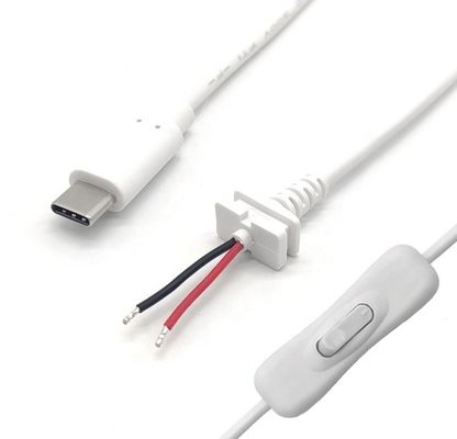Ηλεκτρική ρεύμα ON OFF USB τύπου C καλώδιο διακόπτη για φως λαμπτήρα Led