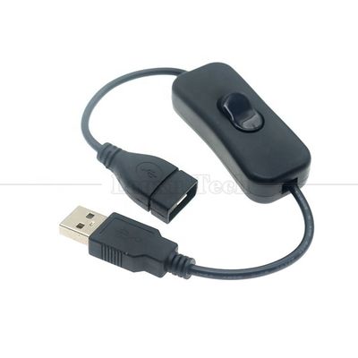 Υψηλής ποιότητας αρσενικό προς θηλυκό USB ηλεκτρική ενέργεια ON OFF διακόπτης καλώδιο επεκτάσεως φορτιστή για Led Strip Lamp