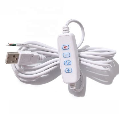 5V LED USB ON OFF Switch Cable Dimmer για λαμπτήρα