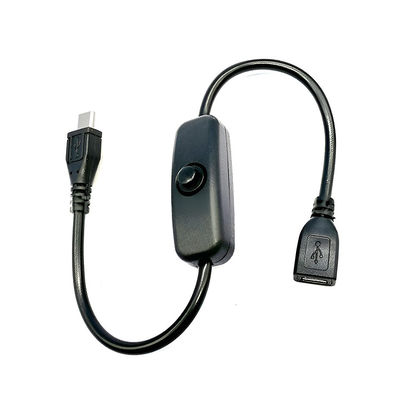 USB Micro B Άντρας προς θηλυκή επέκταση επάνω εκτός πάταγμα 501 καλώδιο διακόπτη