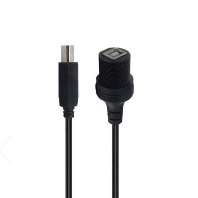USB B 2.0/3.0 Άντρας προς θηλυκό Ανερόστεγο καλώδιο επέκτασης με πίνακα επιφάνειας επιφάνειας για εκτυπωτή αυτοκινήτου φορτηγού πλοίου μηχανοκίνητου υπολογιστή