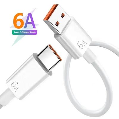 Υπερ-γρήγορη φόρτιση 6A τύπου C USB καλώδιο φόρτισης δεδομένων για κινητό τηλέφωνο