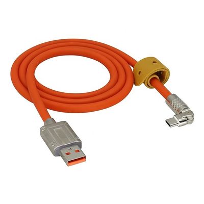 180 μοίρες περιστρεφόμενη ταχεία φόρτιση 120w 6A Silicone Micro USB Type C καλώδιο για Android κινητό τηλέφωνο