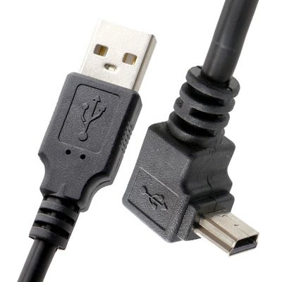 OEM δεξιά αριστερά επάνω κάτω γωνία 90 μοίρες MINI USB καλώδιο για PS3 χειριστή MP3 κάμερα