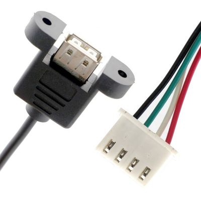 Προσαρμοσμένο καλώδιο συναρμολόγησης USB 2.0 τύπου A έως JST XH PH SH
